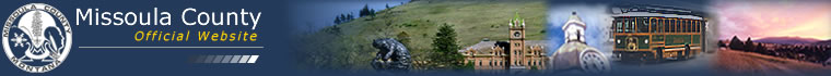 Missoula County Seal and image of areas around the City.